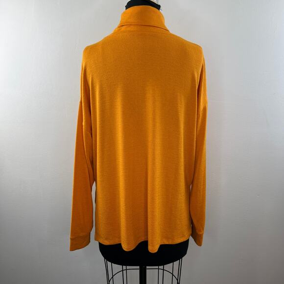 WILFRED Free Orange S Top Rayon Turtleneck Long Sleeves Pullover Regular Fit - Picture 6 of 9